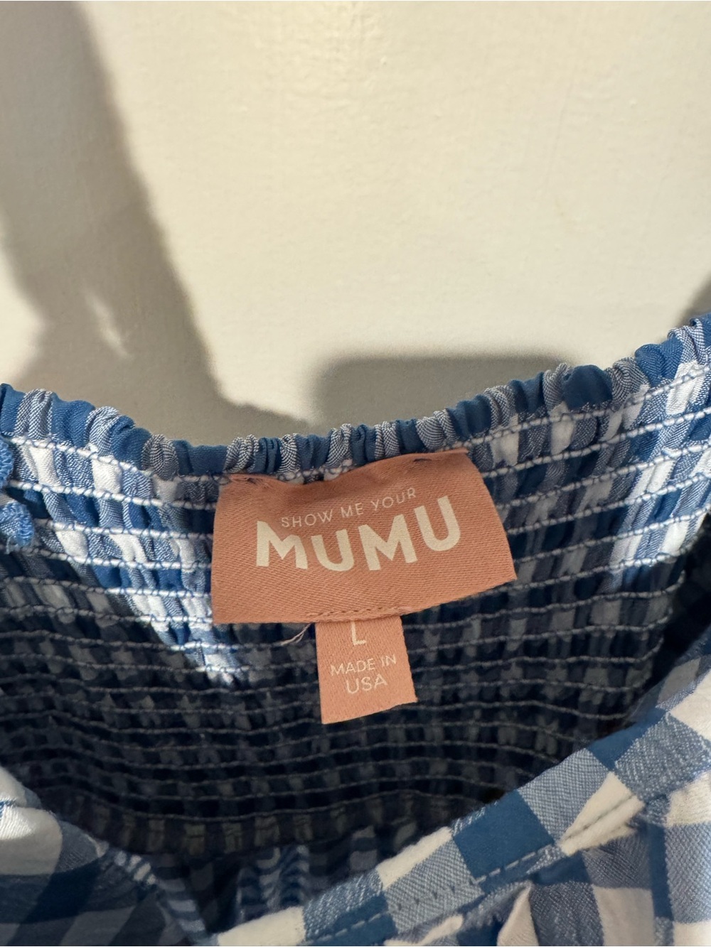 Show Me Your Mumu Rosie maxi Dress ~ Blue Bounty Gingham - Picture 5 of 7